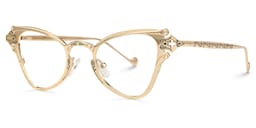 Marimar Geometric Gold Glasses1