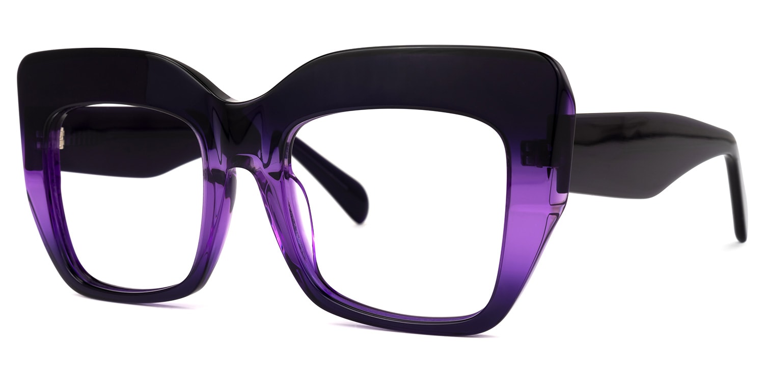 Charmaine Cat Eye Dark-Purple Glasses