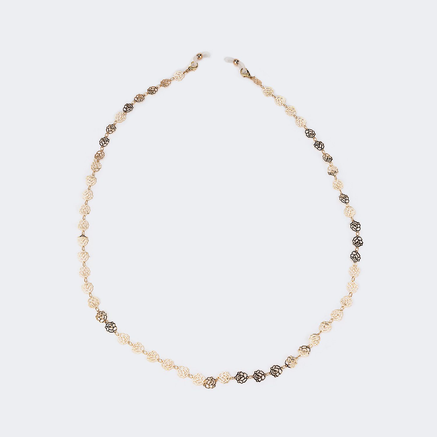 Distinctive Gold Flower Shape Chains | Zeelool Glasses1