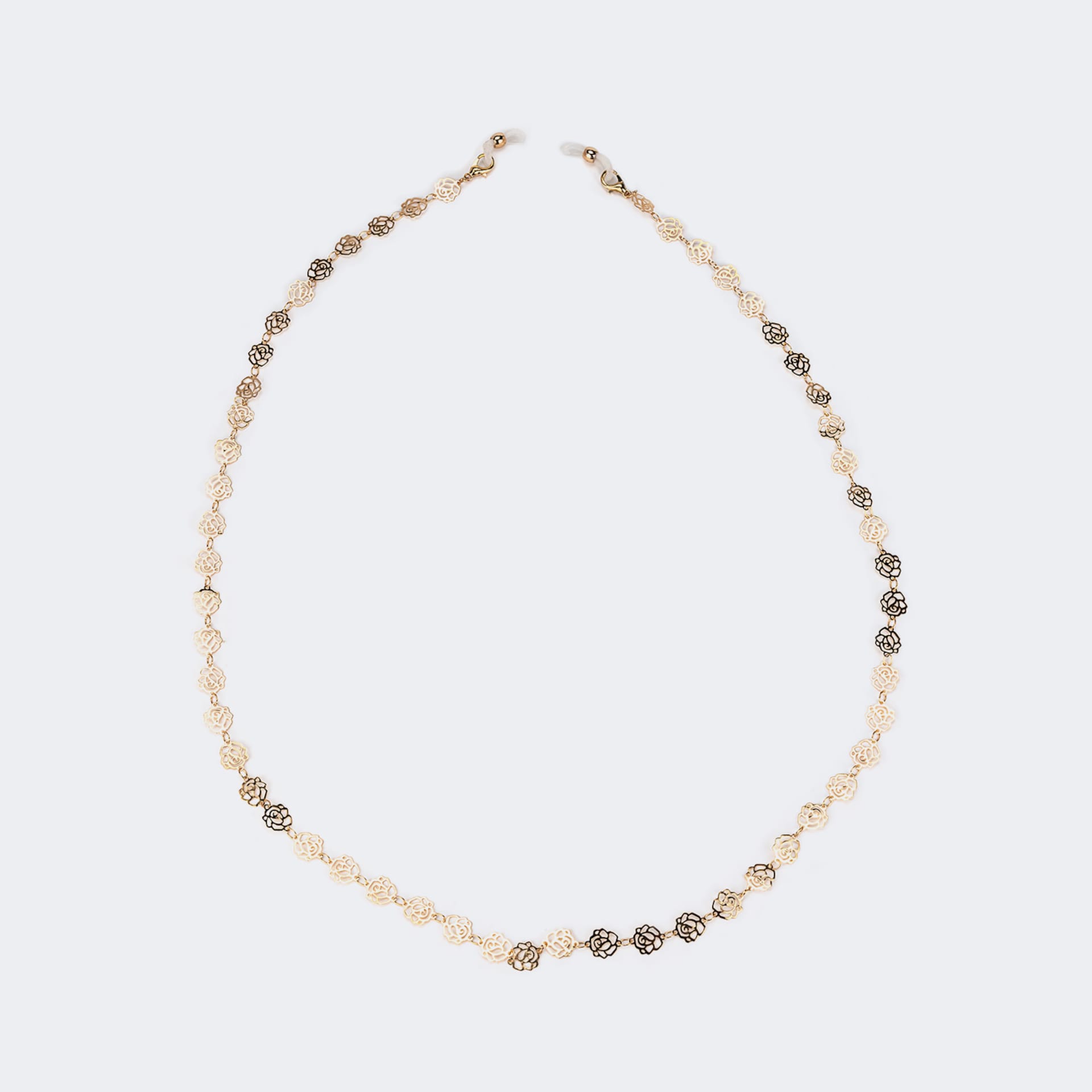 Distinctive Gold Flower Shape Chains | Zeelool Glasses1