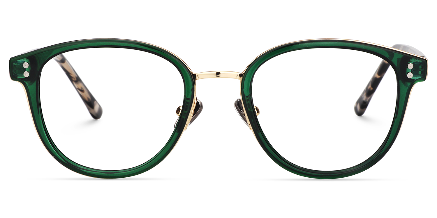 Matthew Round Green Glasses | Zeelool Glasses0