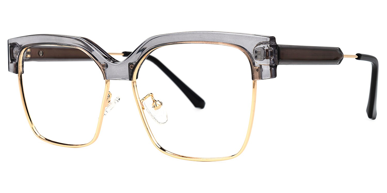 ★zimaco.★ Ashlie Square Gray Glasses | Zeelool Glasses