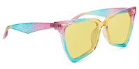 Cicely Geometrical Rainbow Sunglasses2