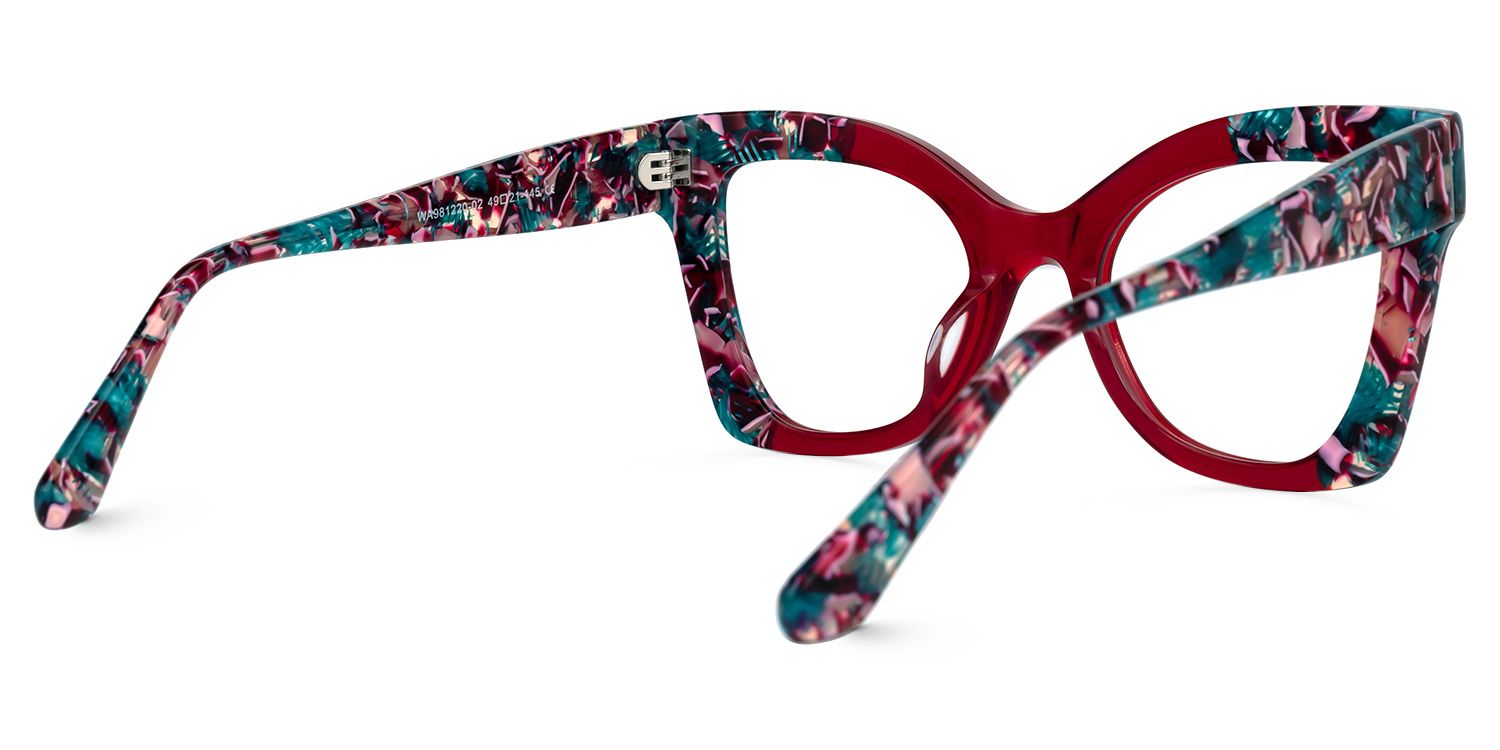 Rouco Cateye Red Glasses | ZEELOOL Canada3