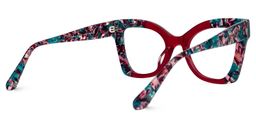 Rouco Cateye Red Glasses3