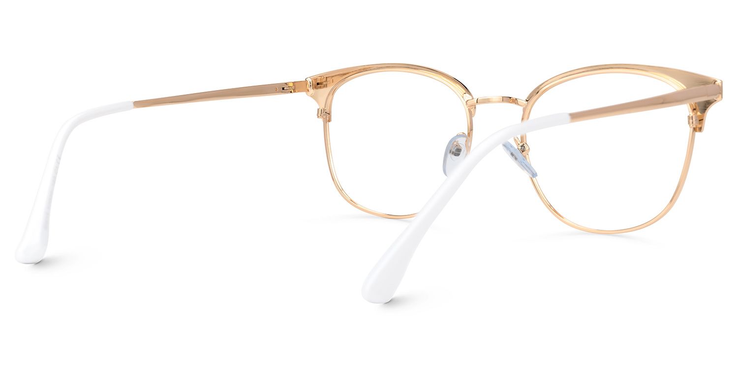 Larkins Round White Glasses | Zeelool Glasses3