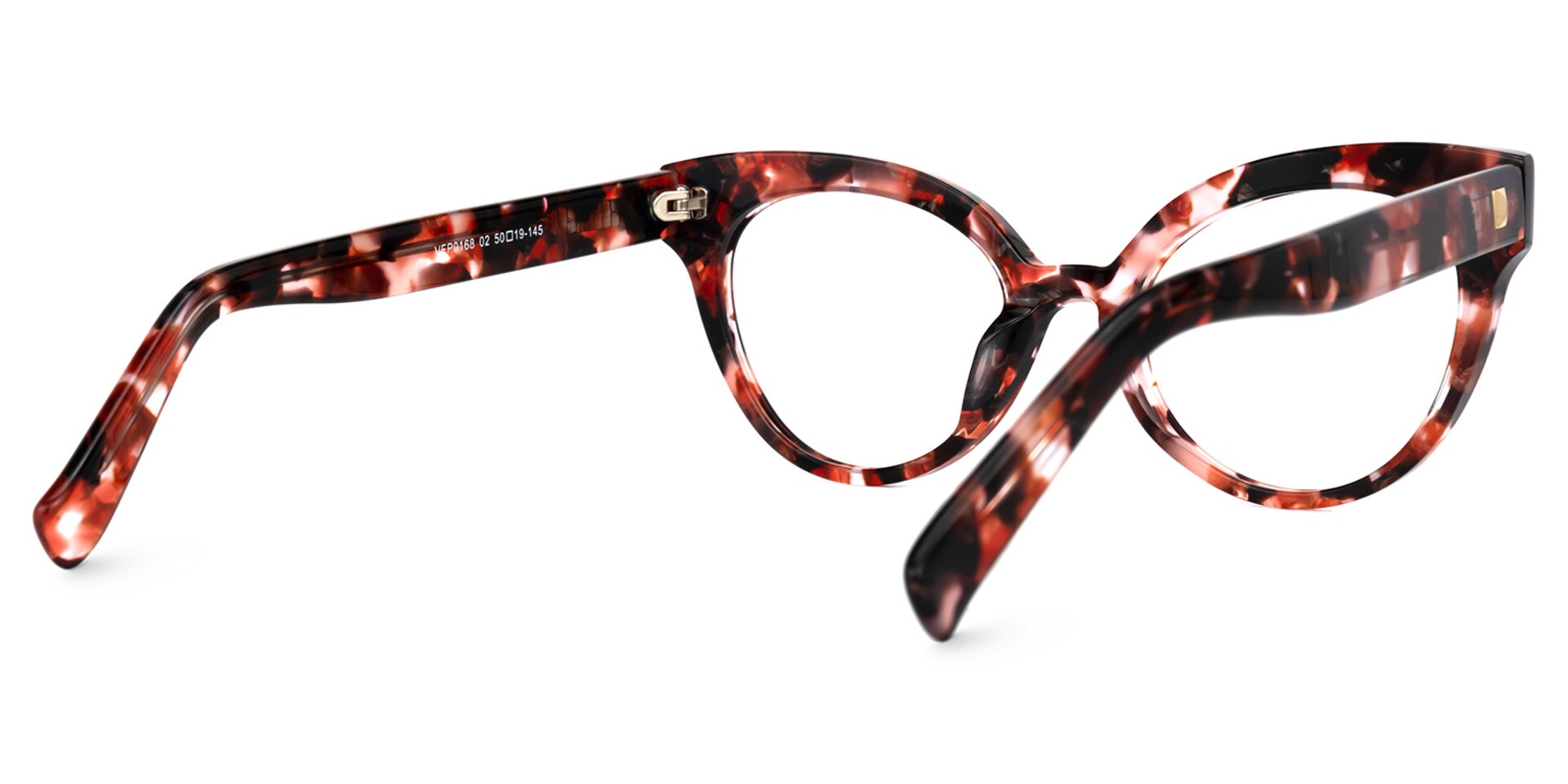 Cateye Red Floral Glasses | Zeelool Optical3