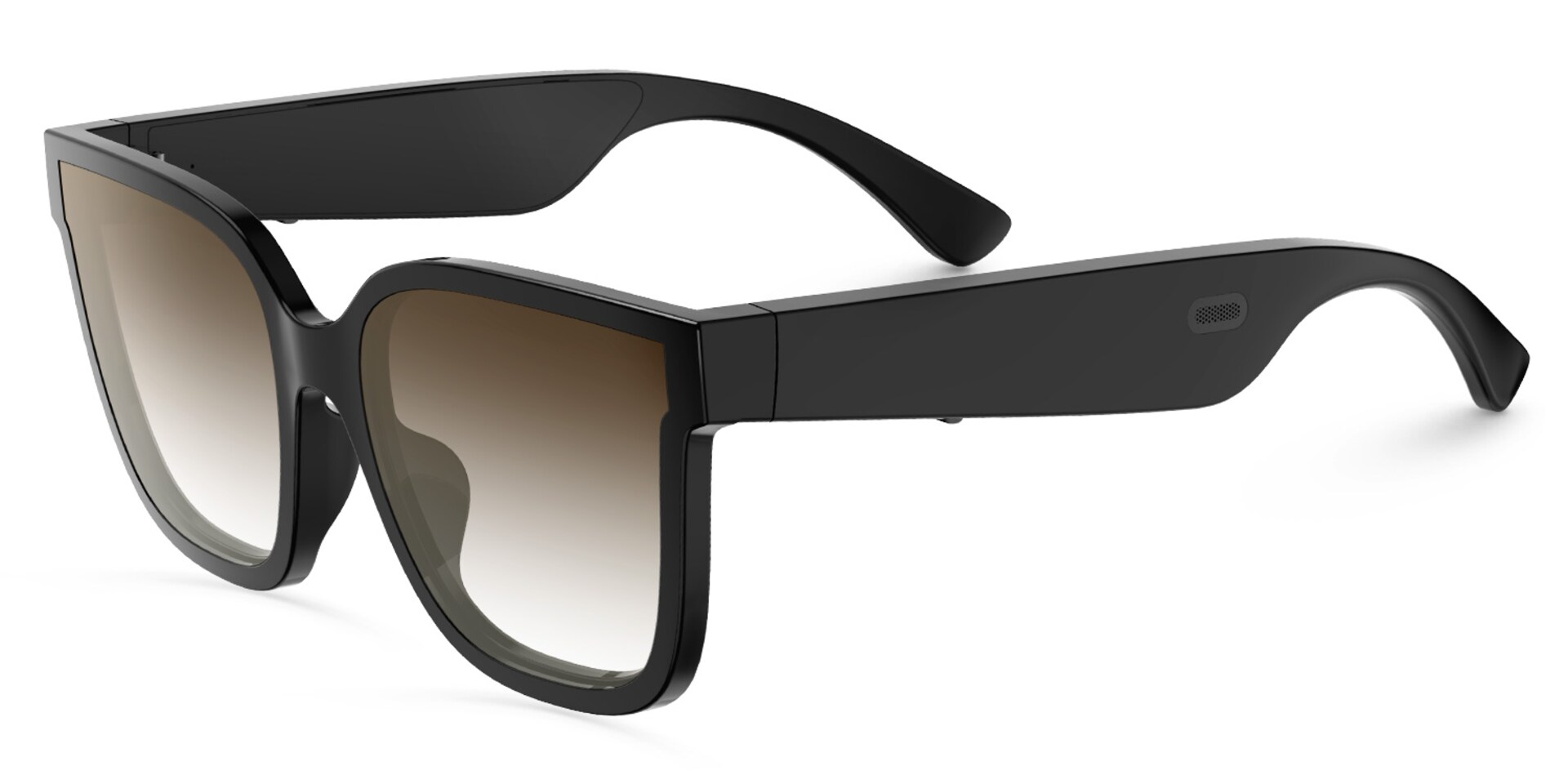 Boman Square Black Bluetooth Sunglasses | Zeelool Glasses1