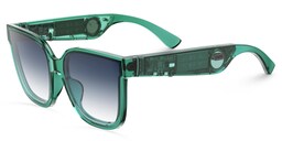 Boman Square Green Bluetooth Sunglasses1