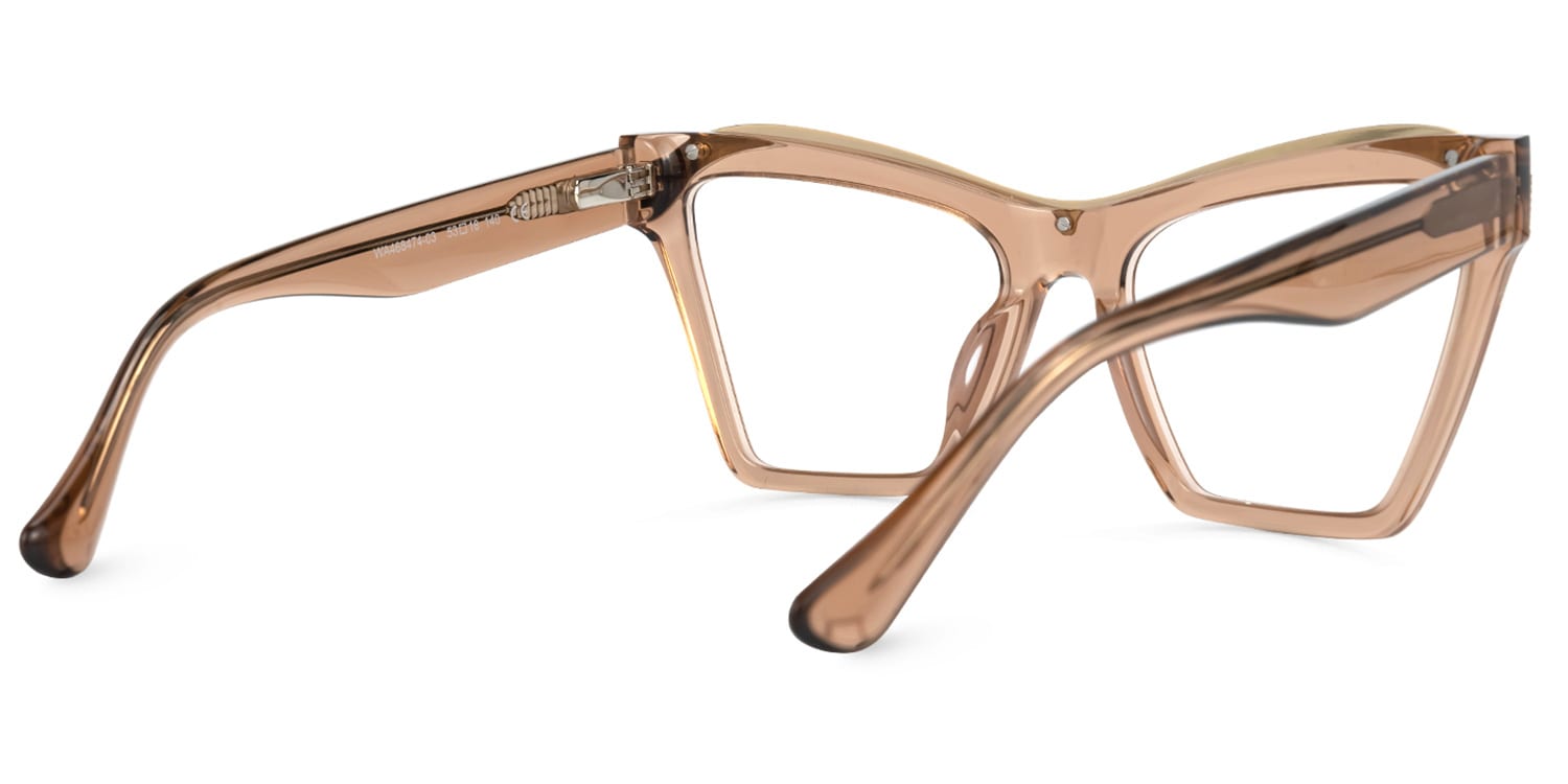 Flarisa Cateye Champagne Glasses | Zeelool Glasses