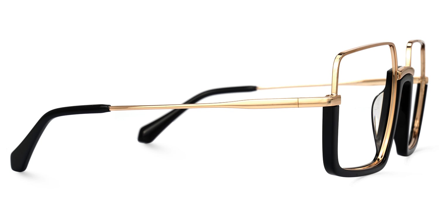 Shelton Square Black Glasses | Zeelool Glasses2
