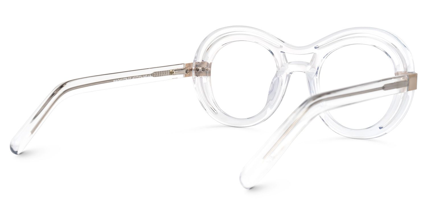 Texidor Round Clear Prescription Glasses and Frames3