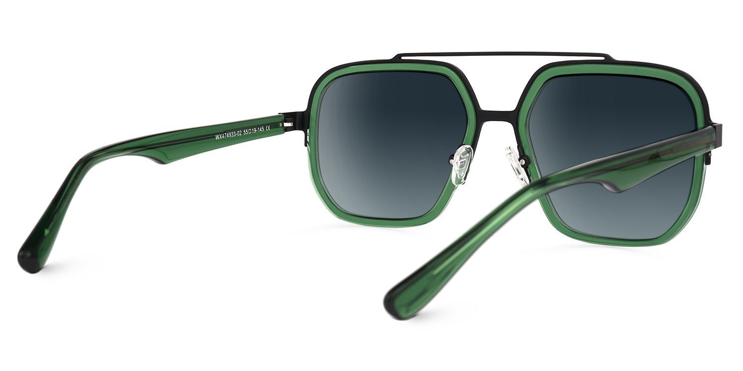 Ace Green Aviator Polarized Sunglasses for Driving | ZEELOOL3