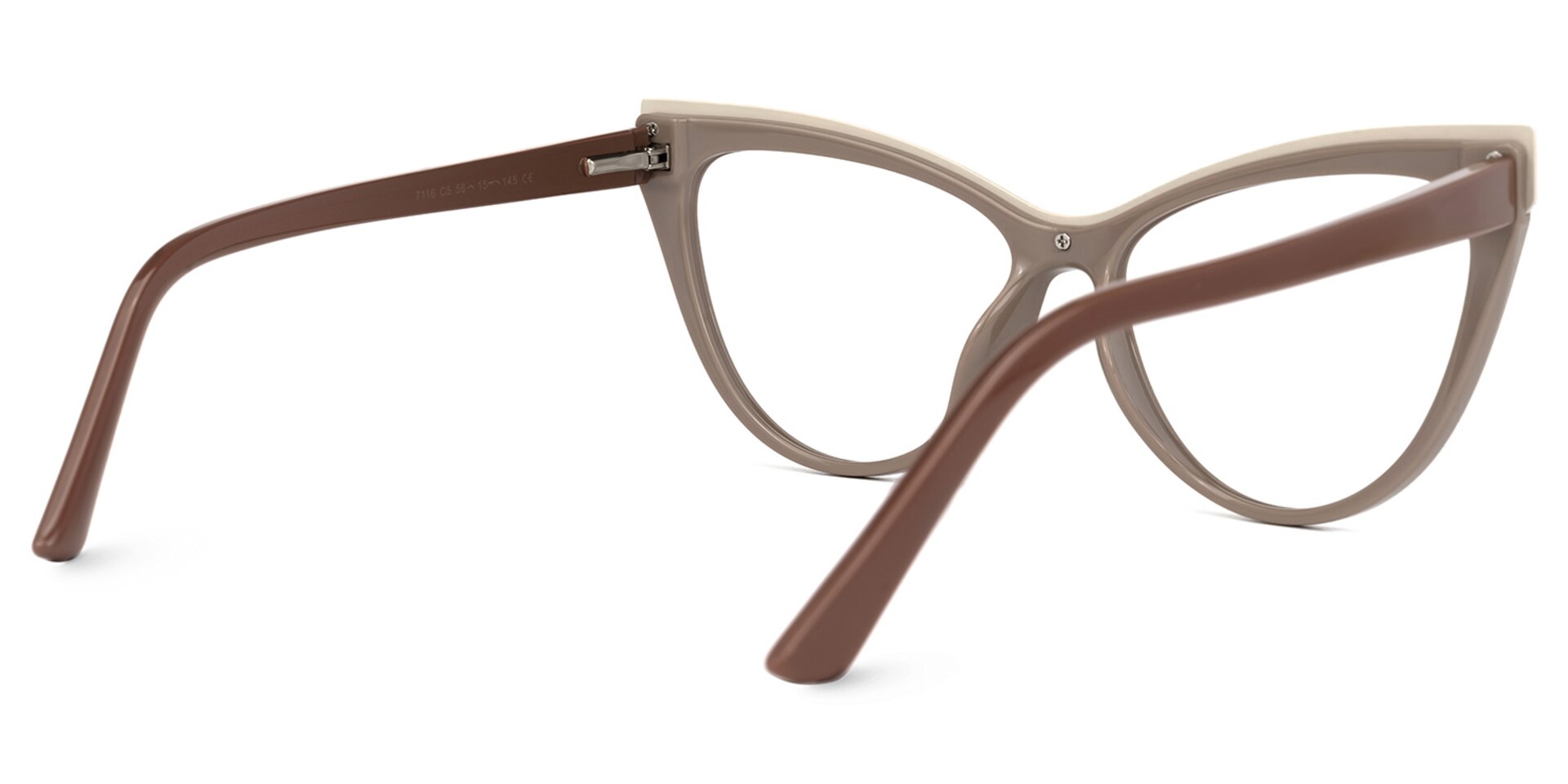 Yangdol Cateye Khaki Glasses | Zeelool Glasses3