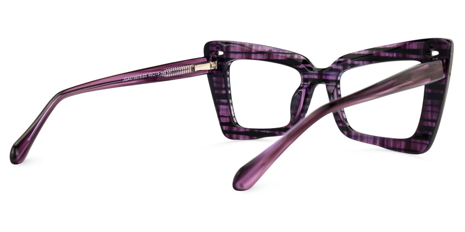 Kairos Cateye Purple Glasses | Zeelool Glasses3