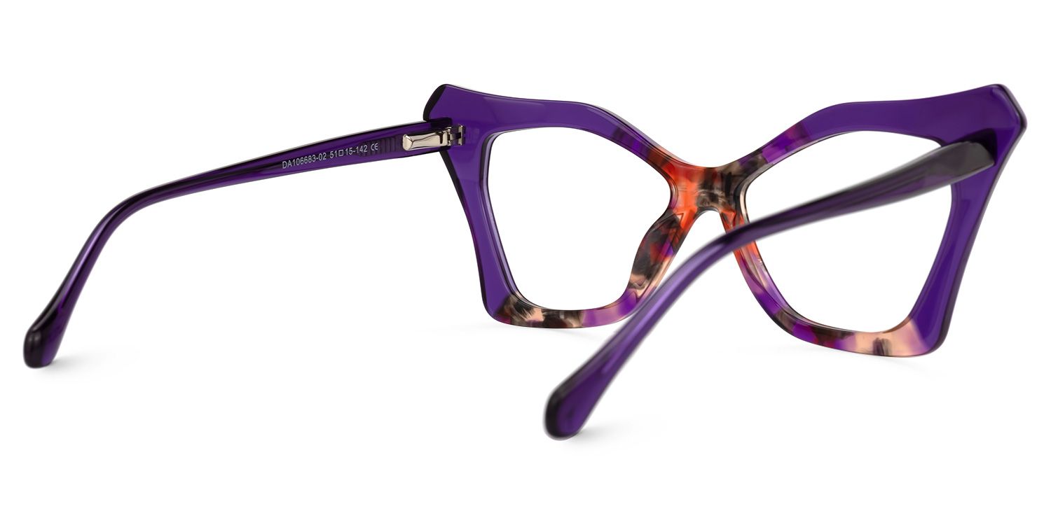 Wildony Cateye Purple Glasses | Zeelool Glasses3