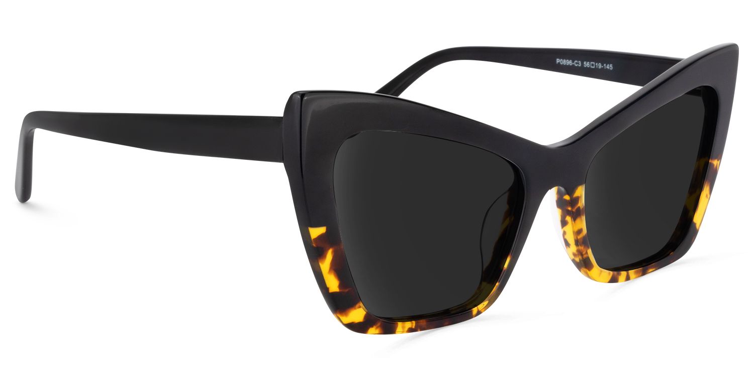 Driscoll Cateye Yellow-Tortoise Sunglasses | Zeelool Glasses2