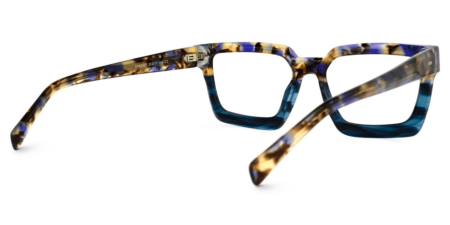 Bean Square Two-Tone Glasses | Zeelool Glasses3