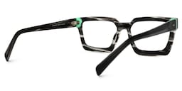 Bean Square Dark-Gray Glasses3