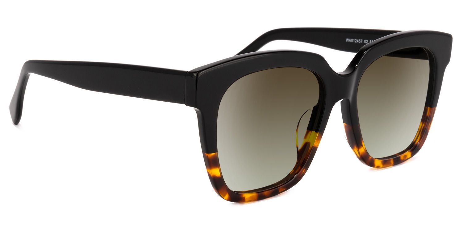 Xion Square Tortoise Sunglasses for Women & Men | ZEELOOL2