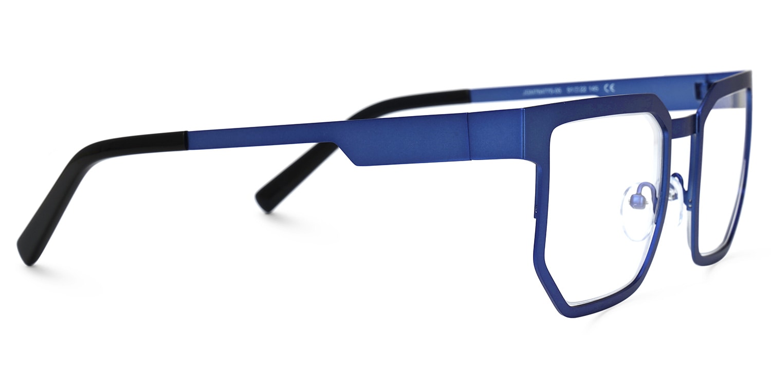 その他 lesoleil_16 Lassiter Geometric Blue Glasses | Zeelool Glasses