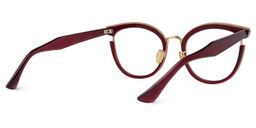 Laraine Cat Eye Red Glasses3