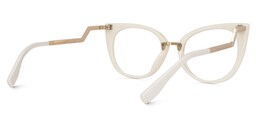 Jacqueline Cateye White Glasses3