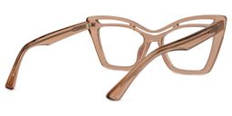 Arsolon Cateye Beige Glasses3