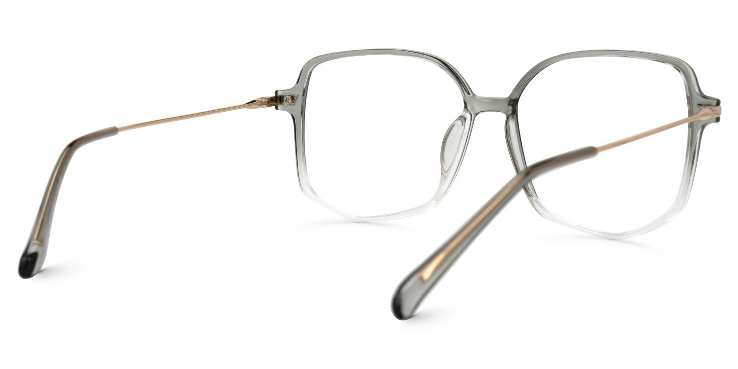 Payton Geometric Gray Eyeglasses and Ombre Frames3