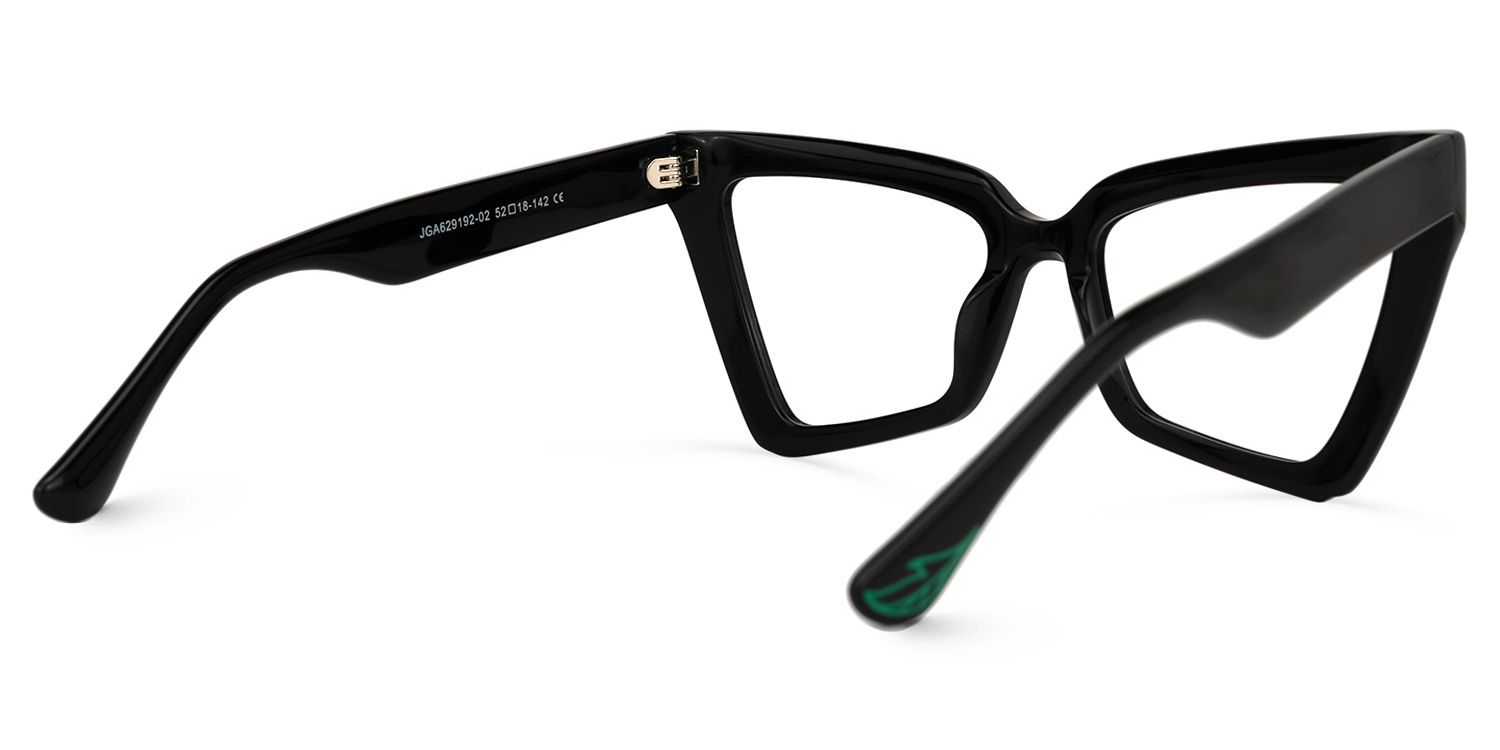 Berbey Geometric Black Glasses | Zeelool Glasses3