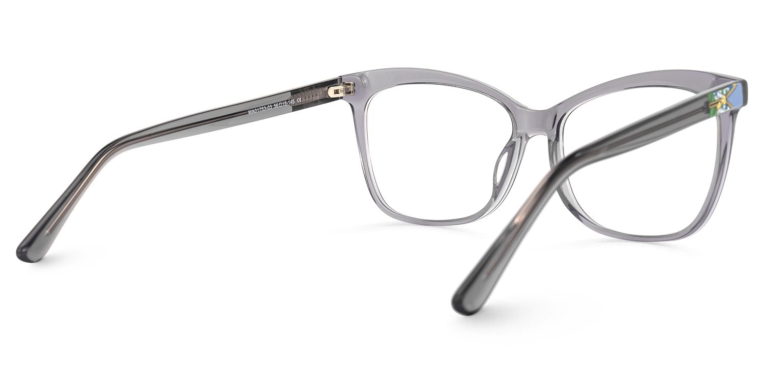 Alfred Butterfly Gray Frame Glasses | Zeelool Optical3
