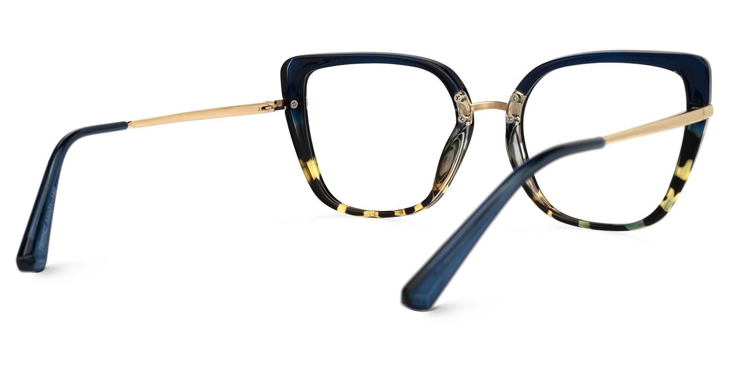 Salinas Cateye Blue Glasses | Zeelool Glasses3