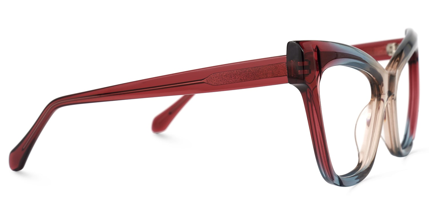 Saucie Cateye Multicolor Glasses2