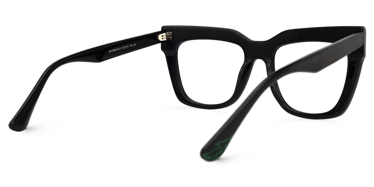 Burse Cateye Black Glasses | Zeelool Glasses3