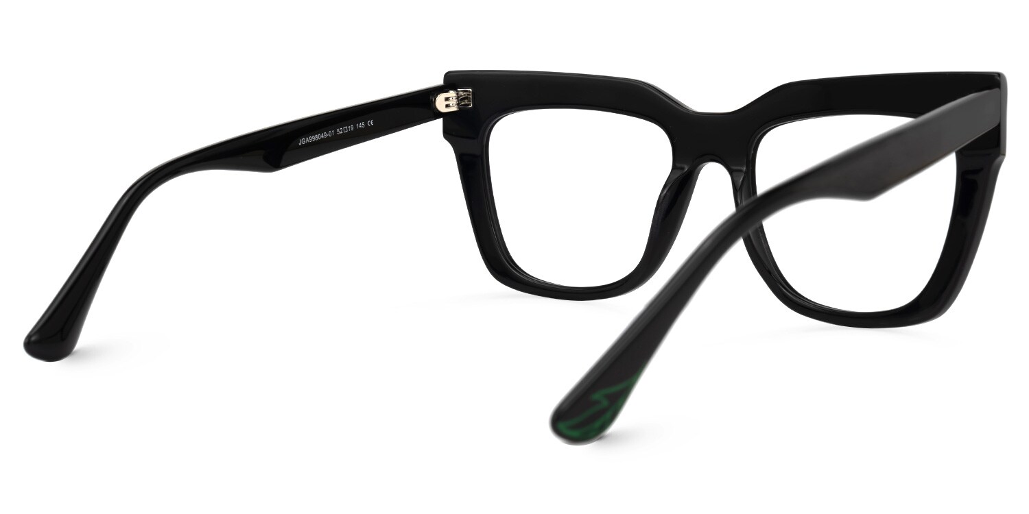 Burse Cateye Black Glasses | Zeelool Glasses3