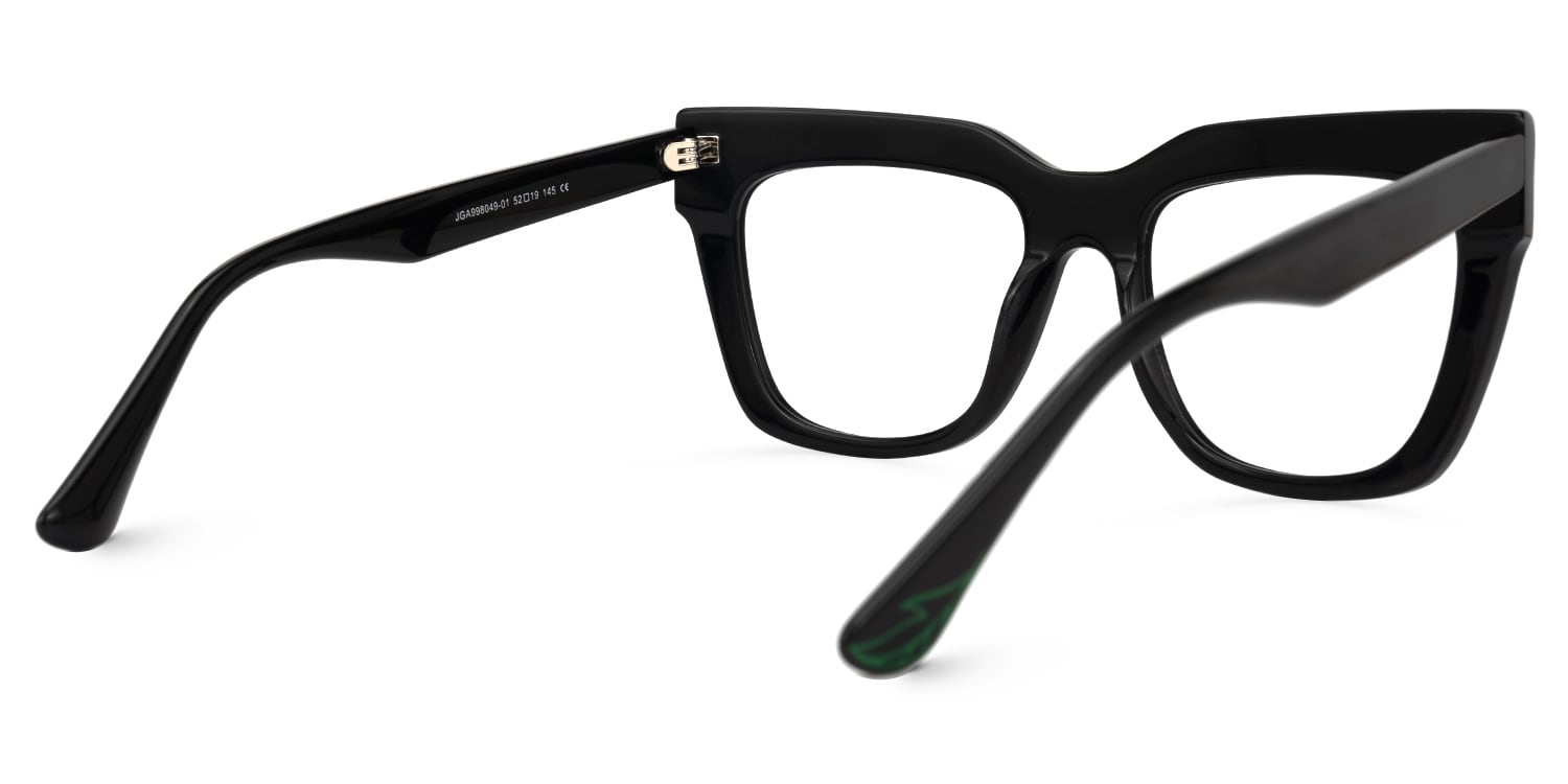 Burse Cateye Black Glasses3