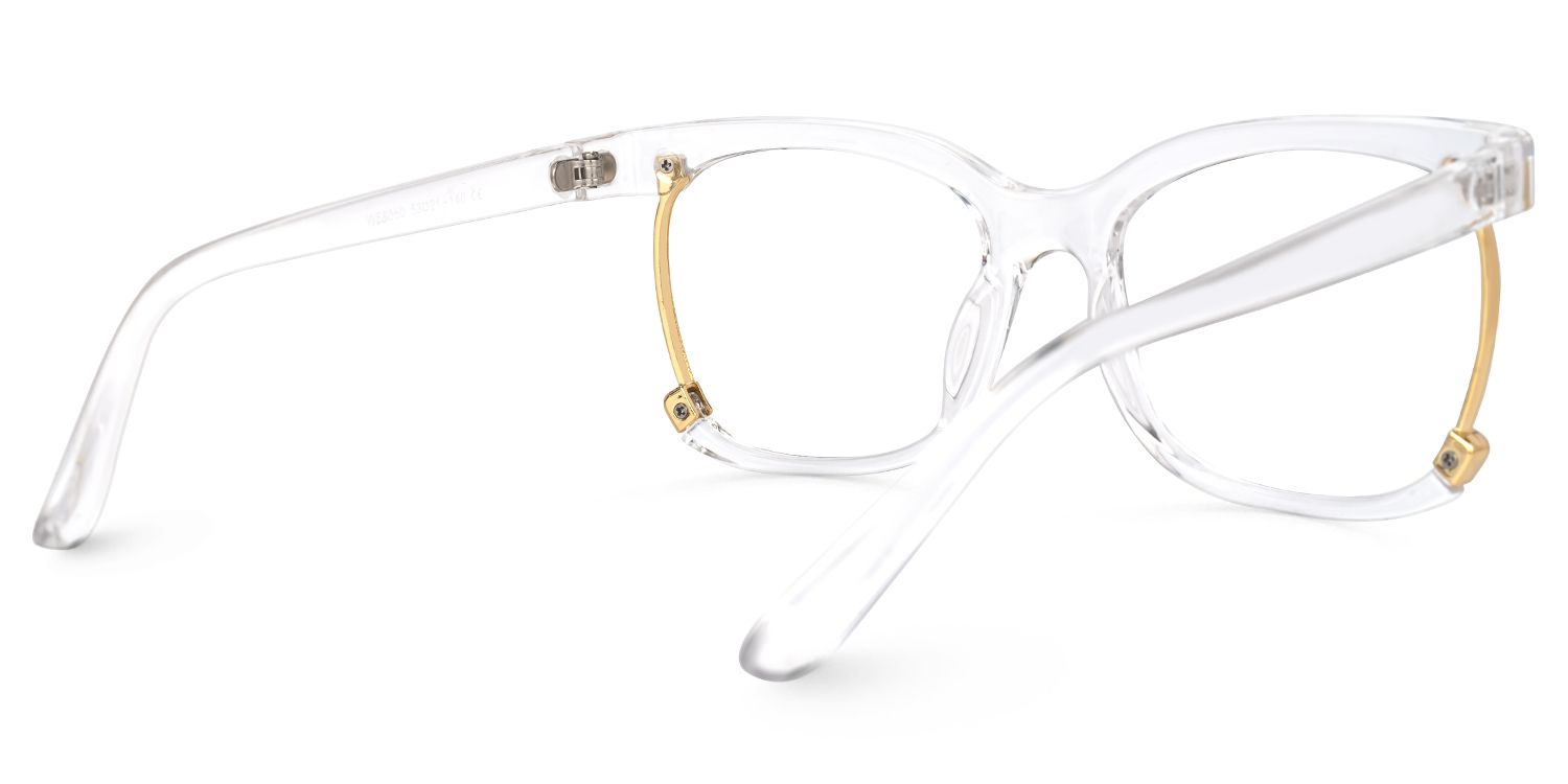 Obando Square Clear Glasses | Zeelool Glasses3