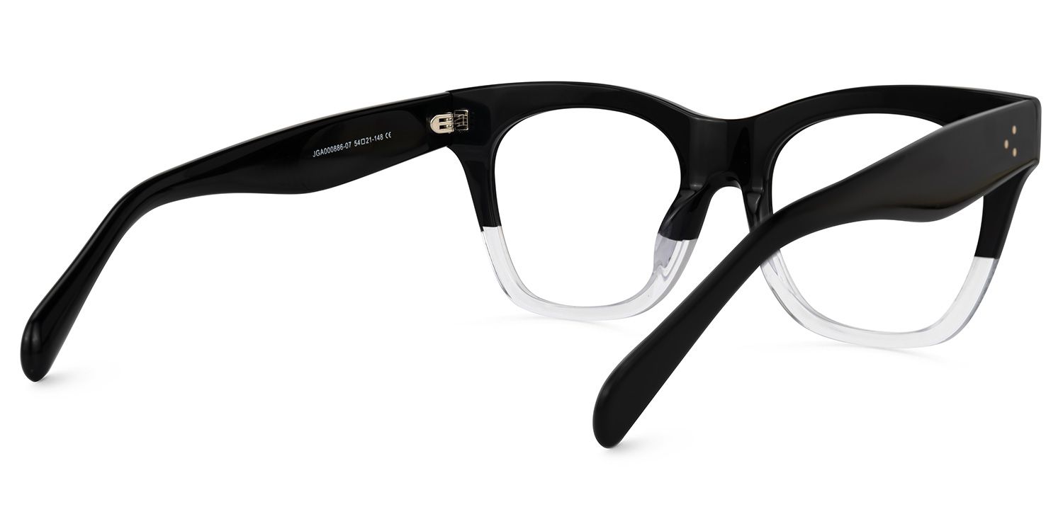Rectangle Dark Tortoise Glasses | Zeelool Eyeglasses3