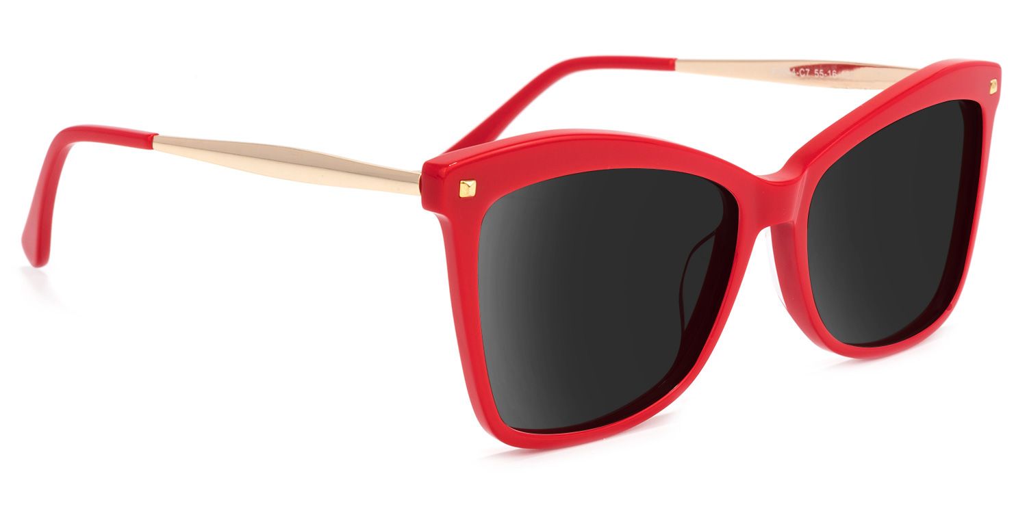 Isaebella Butterfly Red Sunglasses | Zeelool Glasses2