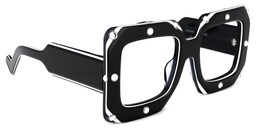 Yuri Square Black Glasses2