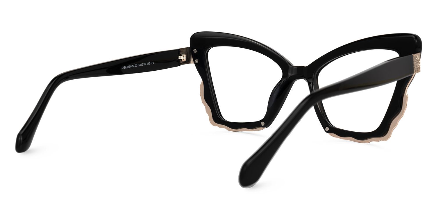 Byron Cateye Black Glasses | Zeelool Glasses