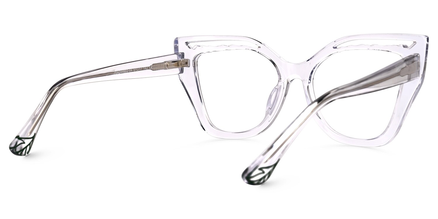 mika Mikaela Cateye Crystal Glasses | Zeelool Glasses