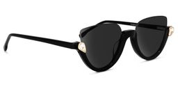 Felicia Cat Eye Black Sunglasses 2