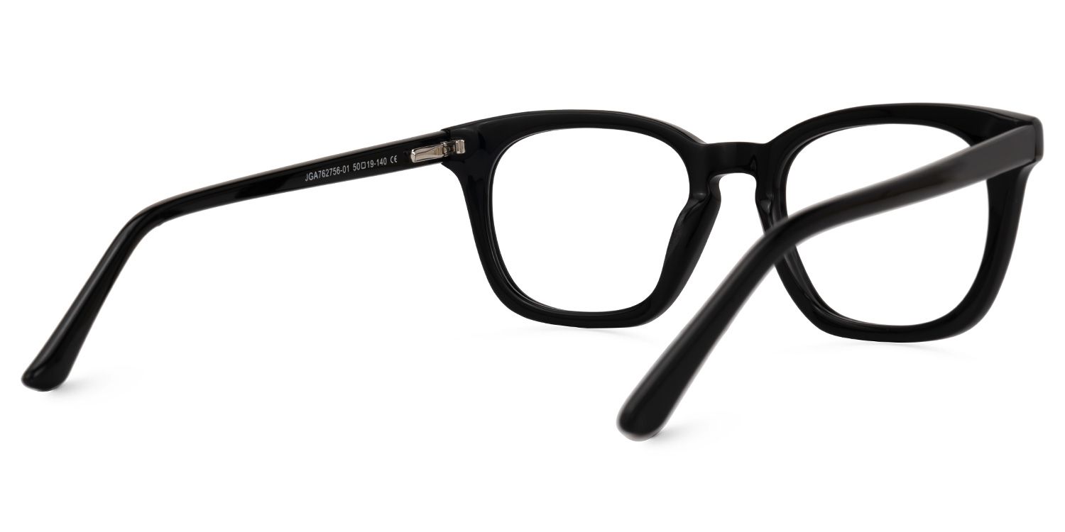 Ziva Square Black Glasses | Zeelool Glasses3