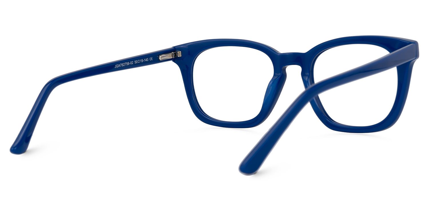 Ziva Square Blue Glasses | Zeelool Glasses3