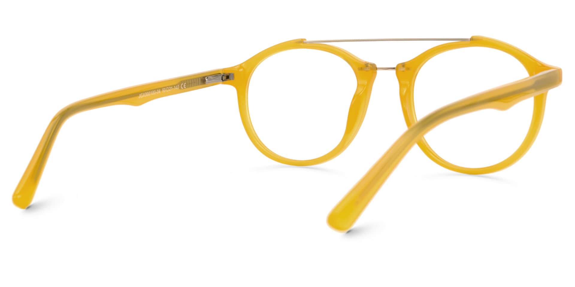 Lee Round Yellow Glasses | Zeelool Glasses3
