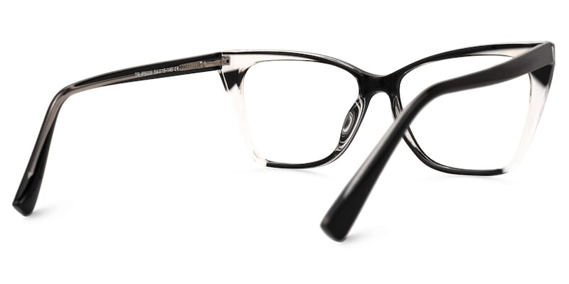 Jomar Cateye Black Glasses | Zeelool Glasses3