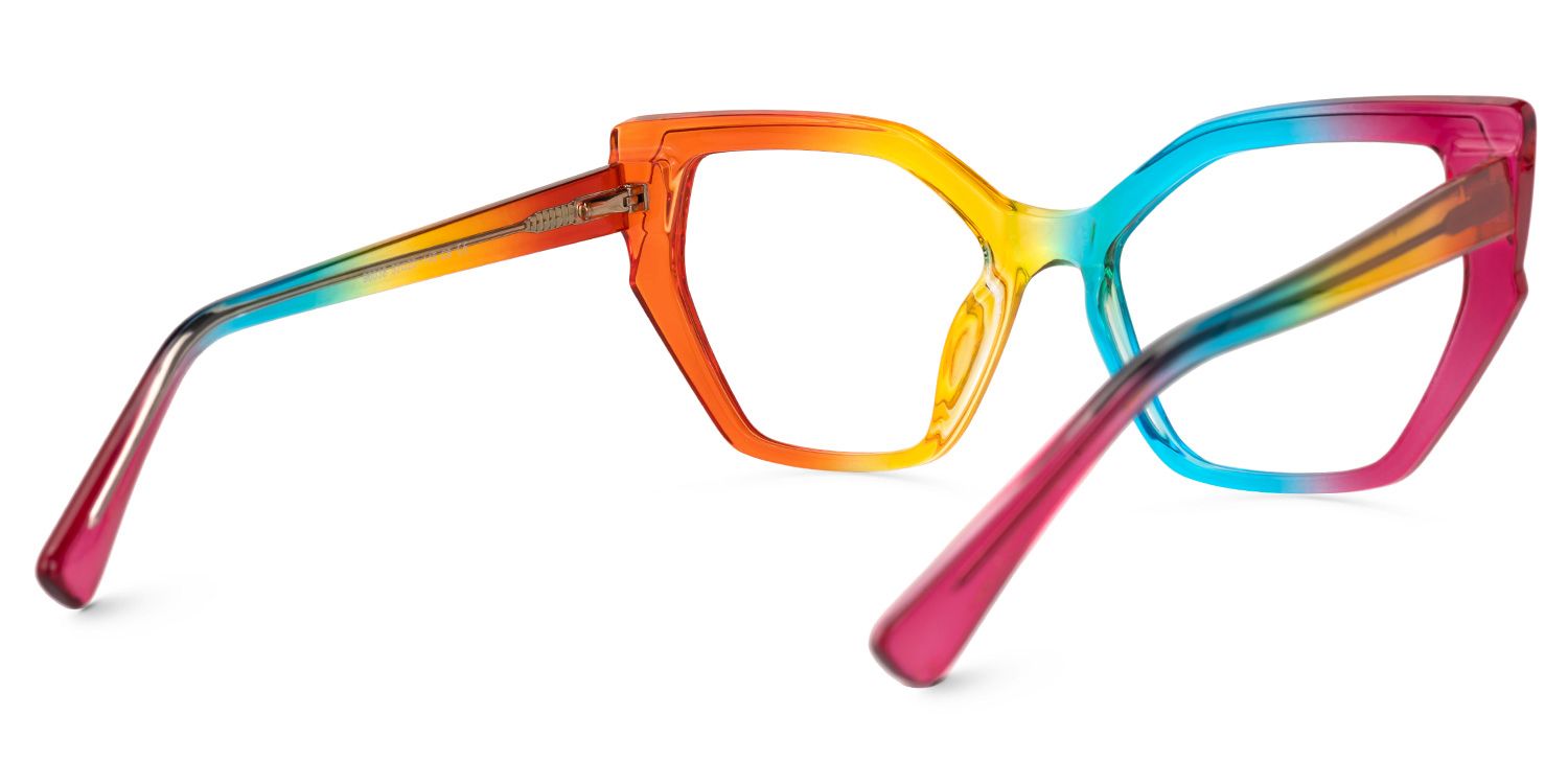 Lorena Geometric Multicolor Glasses | Zeelool Glasses3