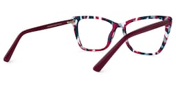Fountain Cateye Blue-Red Glasses3