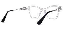 Barajas Cateye Silver Glasses3